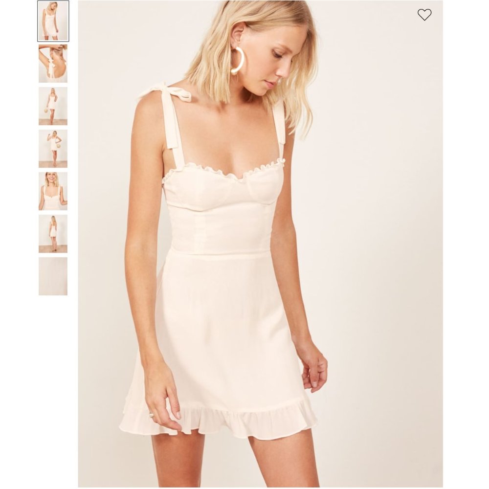 Reformation Christine Mini Dress - Ivory